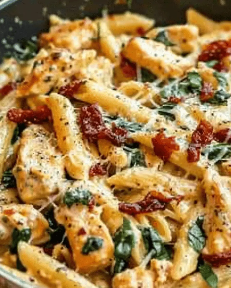 Best Marry Me Chicken Pasta with Turkey Bacon and Chicken Ham