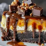 Caramel Brownie Cheesecake