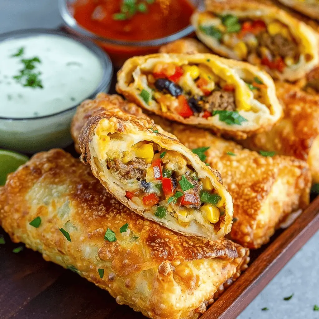 Copycat Southwest Egg Rolls: Easy Turkey Bacon & Chicken Ham Delight
