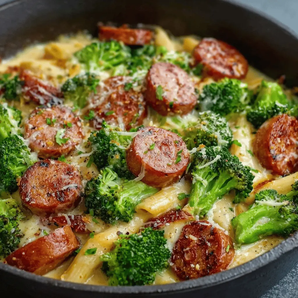 Creamy Kielbasa Broccoli Skillet: Easy Comfort Food Delight