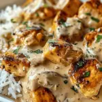 Creamy Smothered Chicken and Rice Delight