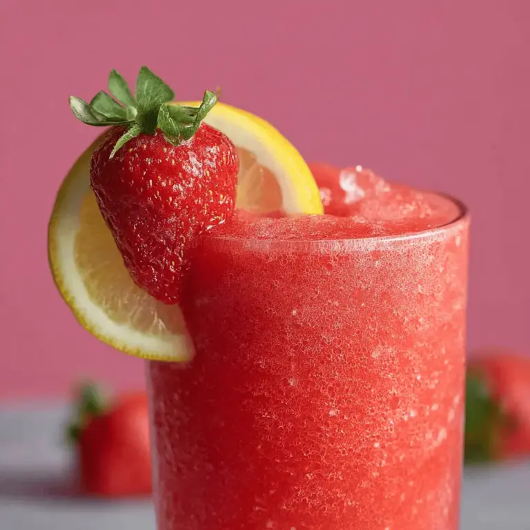 Easy Frozen Strawberry Lemonade