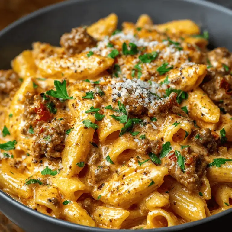 High Protein Creamy Beef Pasta Recipe for Quick Weeknight Dinners