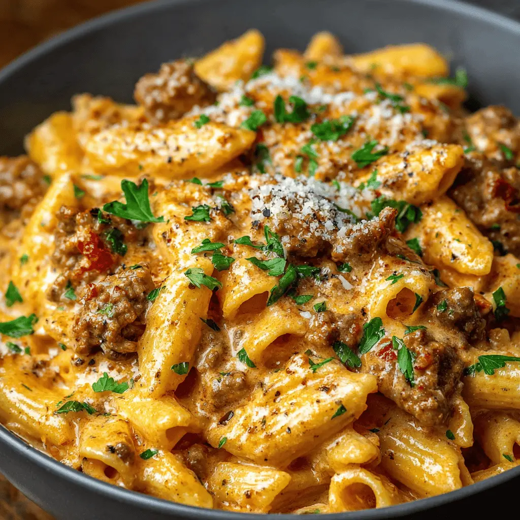 High Protein Creamy Beef Pasta Recipe for Easy Weeknight Meals