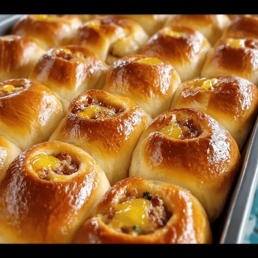 Irresistible Make-Ahead Breakfast Rolls with Turkey Bacon and Cheese