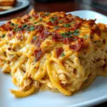 Irresistible Spicy Southern Cheesy Chicken Spaghetti Casserole