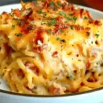 Irresistible Spicy Southern Cheesy Chicken Spaghetti Casserole