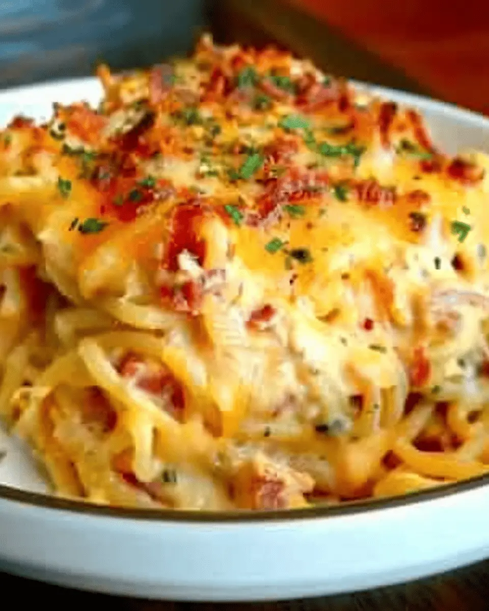 Irresistible Spicy Southern Cheesy Chicken Spaghetti Casserole Delight