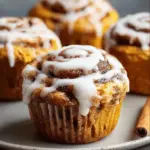 Pumpkin Cinnamon Roll Muffins