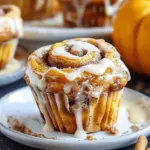 Pumpkin Cinnamon Roll Muffins