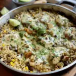 Salsa Verde Chicken & Rice Skillet