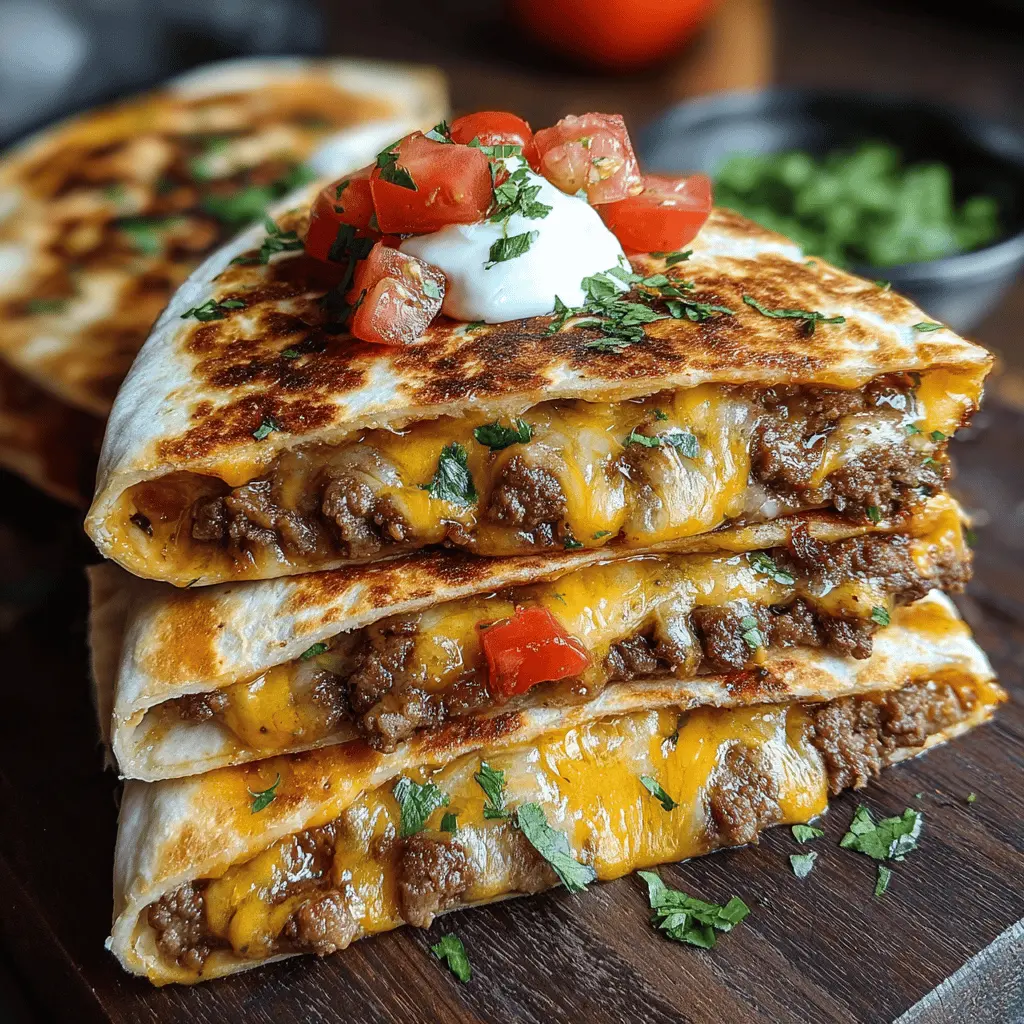 Smashburger Quesadillas: Quick and Juicy Comfort Food Delight