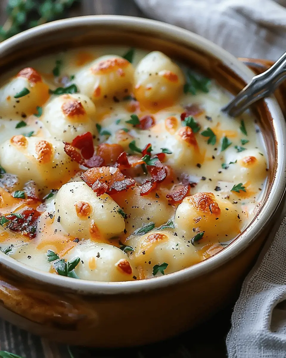 Bacon Cheddar Gnocchi Soup: A Cozy, Indulgent Comfort Food
