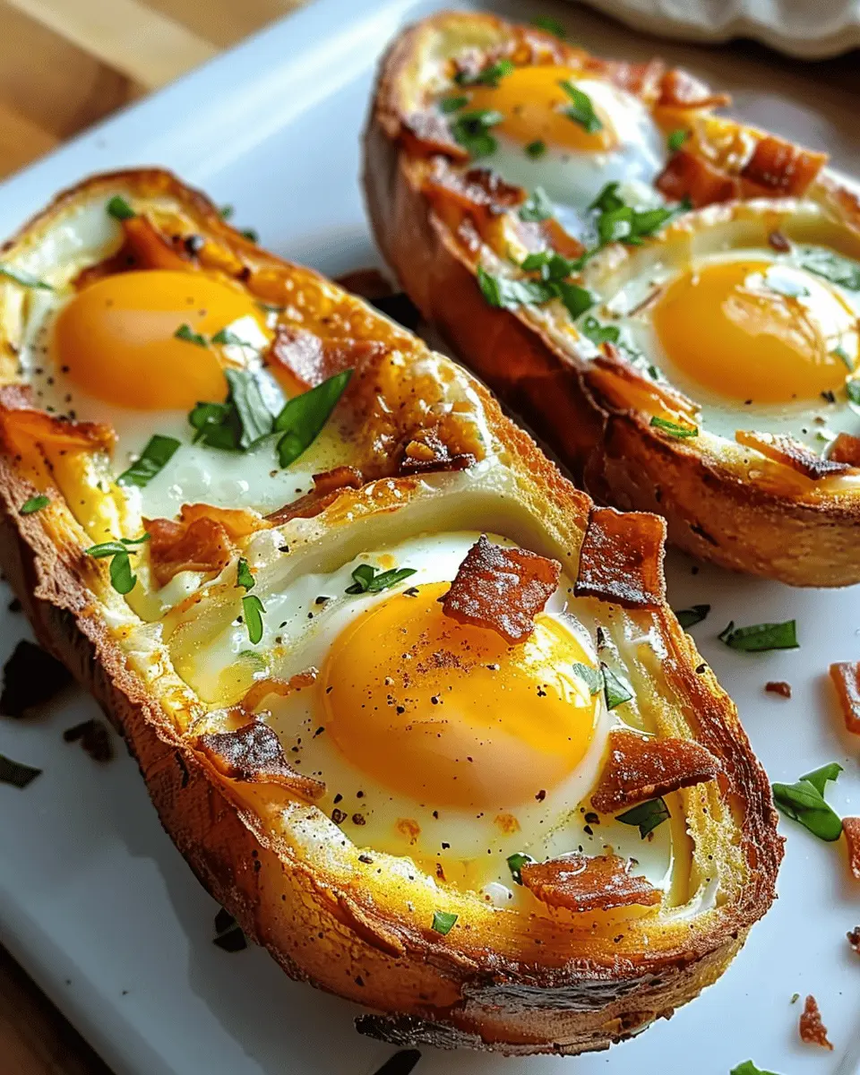 Baked Egg Boats Recipe: Easy Turkey Bacon and Chicken Ham Delight
