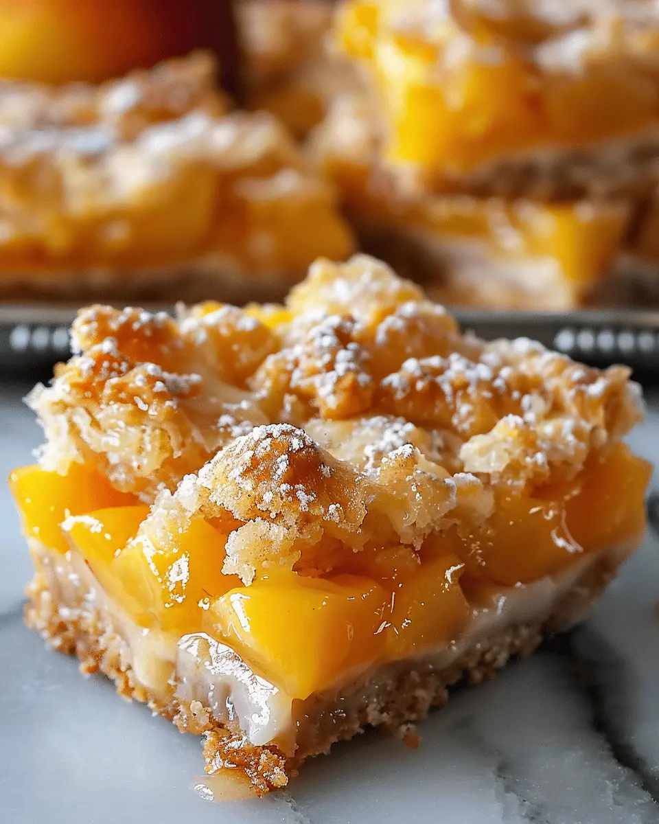 Heavenly Summer Peach Bars: Juicy Treats for Hot Days