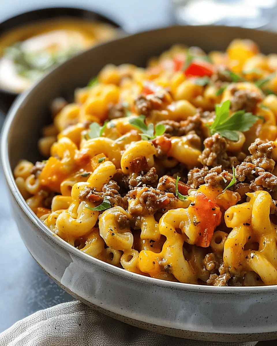 One-Pot Cheeseburger Macaroni: Easy Comfort Food for Busy Nights