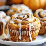 Pumpkin Cinnamon Roll Muffins