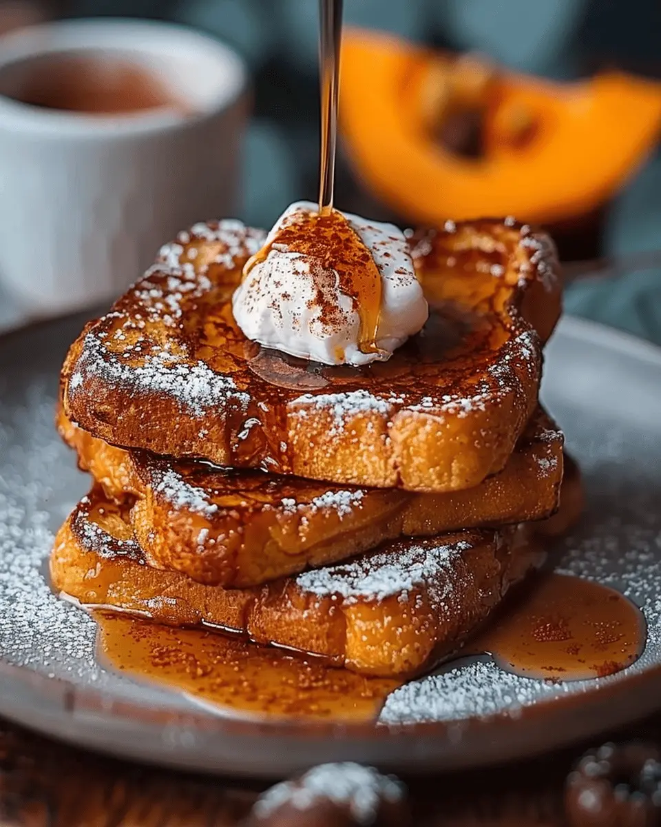 Pumpkin French Toast: The Best Breakfast with Turkey Bacon Delight