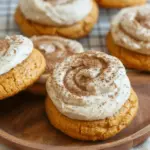 Soft Pumpkin Cookies with Cinnamon Frosting