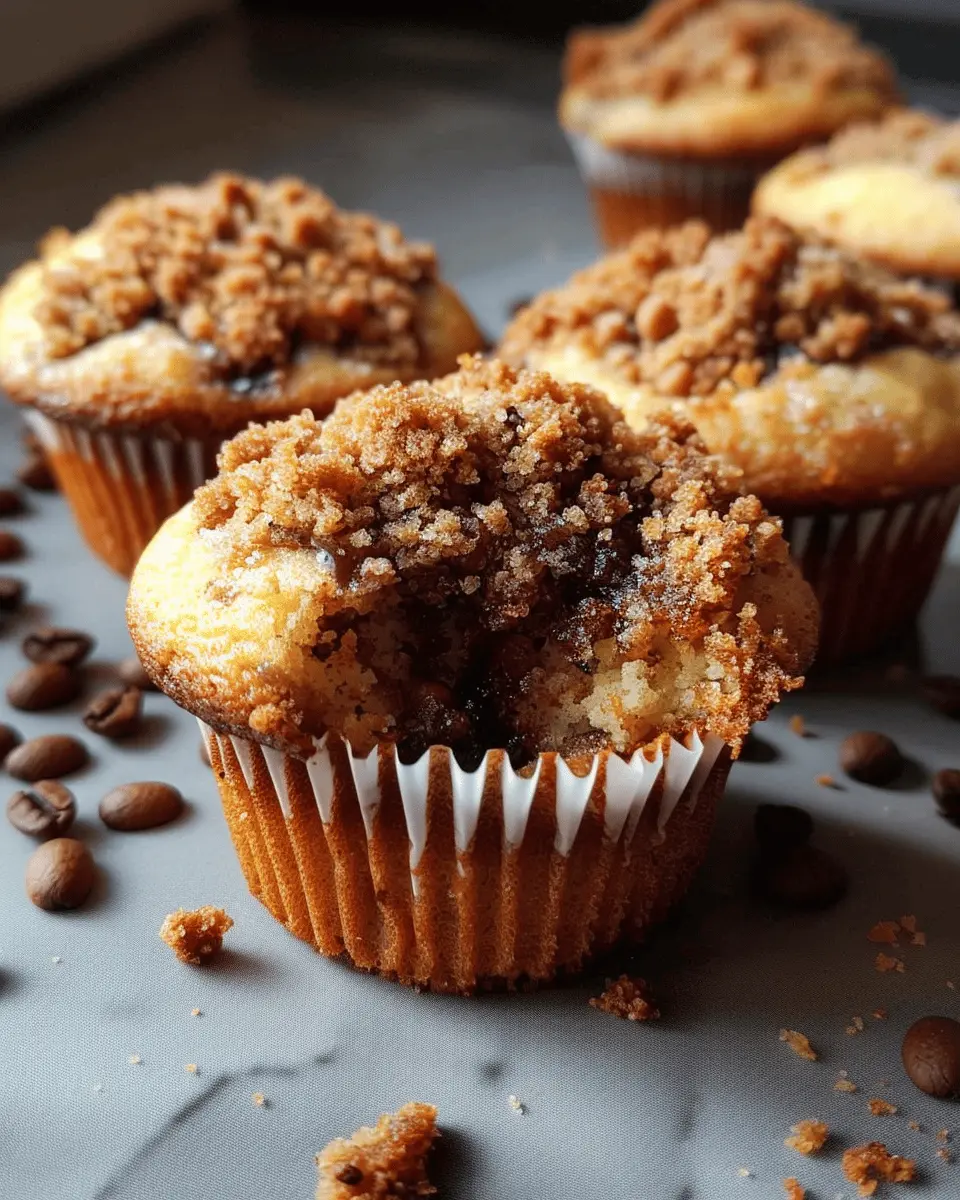 Wonderful Coffee Cake Muffins with 1-Minute Crumble Topping Delight