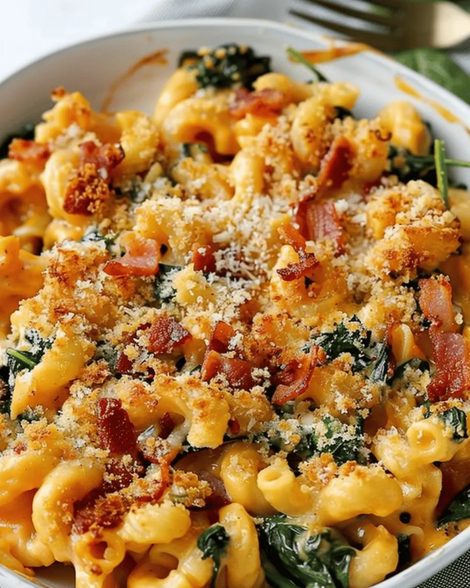 Spinach Bacon Pumpkin Mac and Cheese: A Cozy, Indulgent Twist