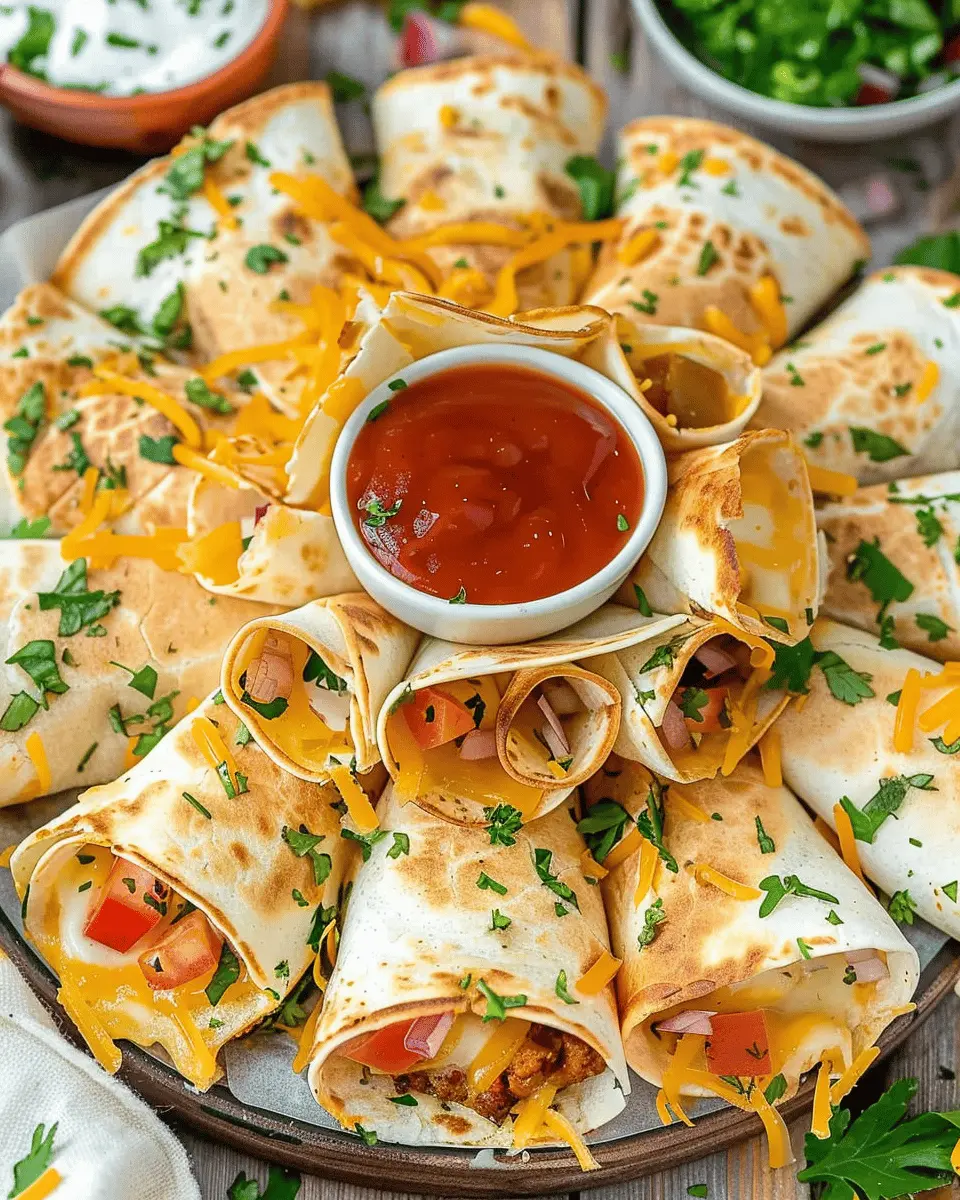 Blooming Quesadilla Ring: Indulgent Turkey Bacon & Chicken Ham Delight
