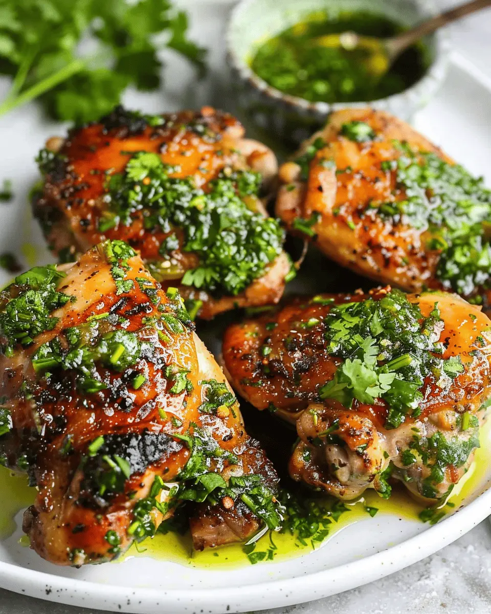 Chimichurri Chicken Thighs: Juicy Flavor That Dances on Your Palate
