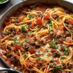 One Pot Cowboy Spaghetti