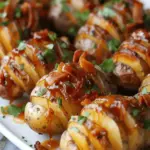 Crispy Loaded Hasselback Potato Bites