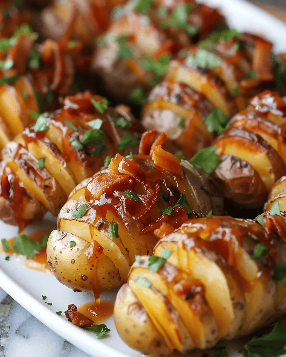 Crispy Loaded Hasselback Potato Bites: Irresistibly Indulgent Treats