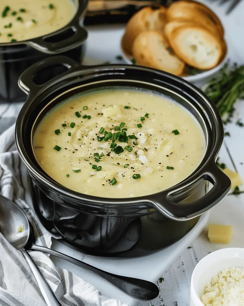 Slow Cooker Potato Leek Soup with Turkey Bacon: Easy Comfort Food