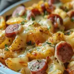 Cheesy Ranch Potatoes and Smoked Sausage