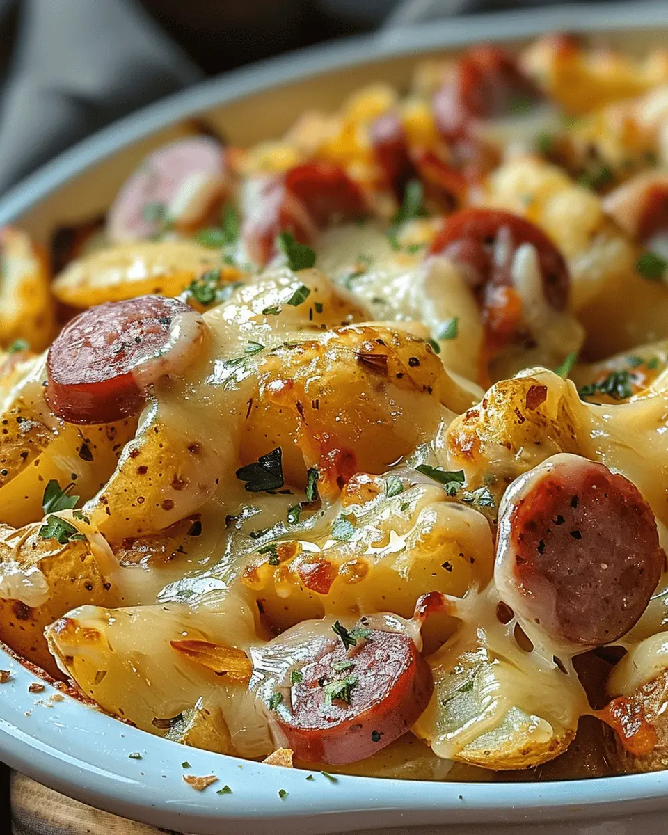 Cheesy Ranch Potatoes and Smoked Sausage: Quick & Indulgent Delight