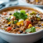 High Protein Creamy Taco Soup