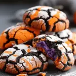 The Best Spooky Halloween Crinkle Cookies
