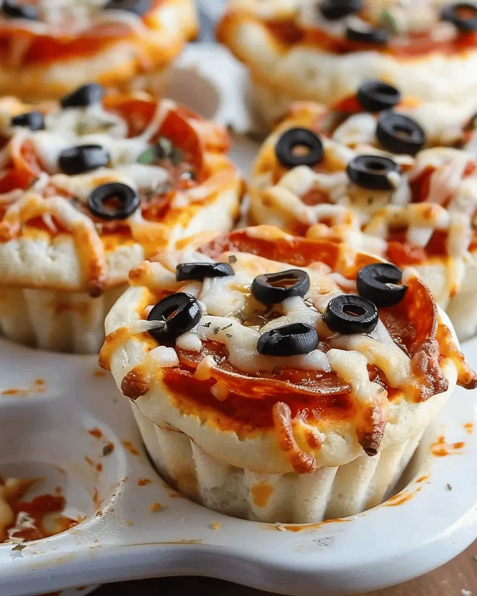 Pizza Cupcakes Recipe: Easy Turkey Bacon & Chicken Ham Delight