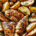 Garlic Butter Chicken and Potatoes Skillet
