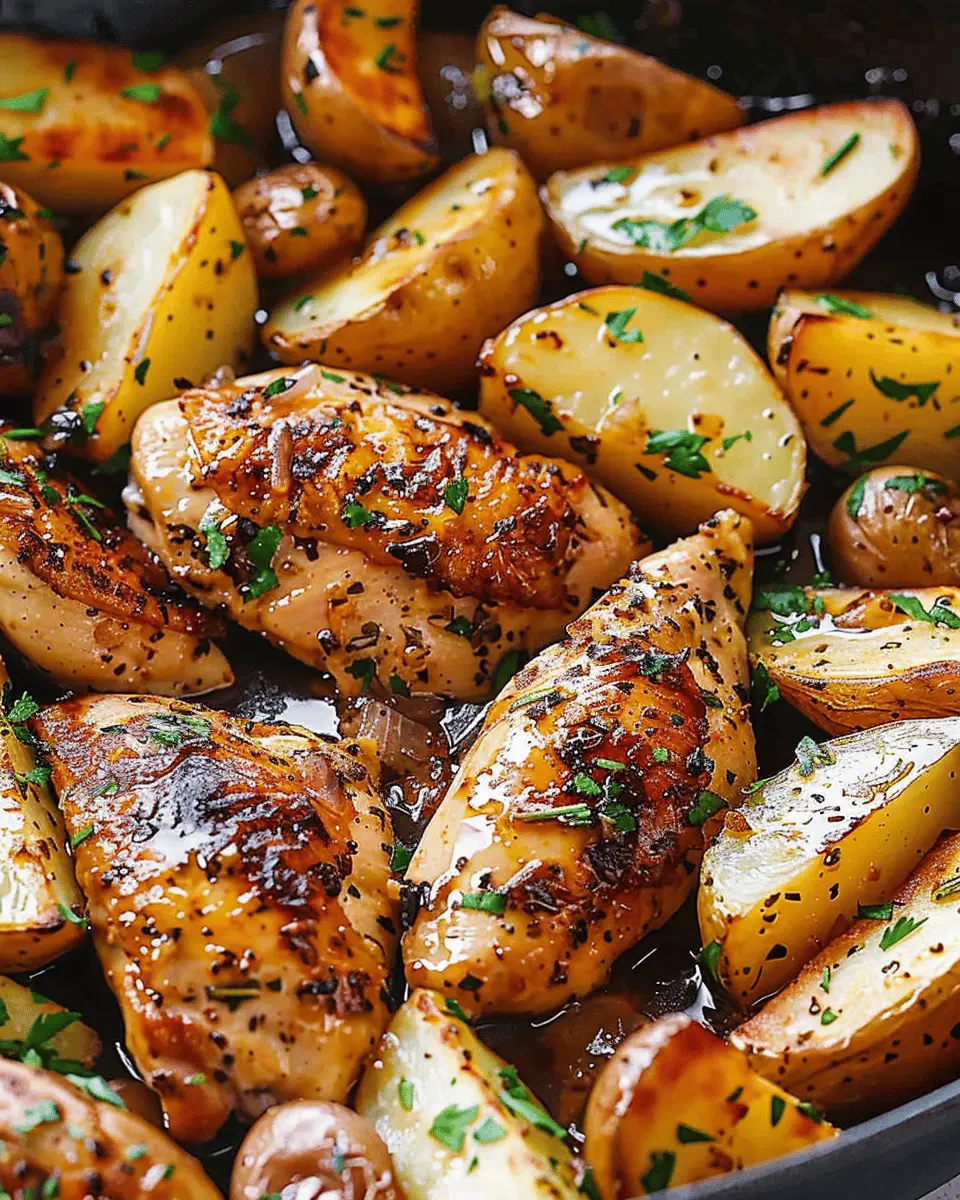 Garlic Butter Chicken and Potatoes Skillet: Easy & Irresistibly Delicious