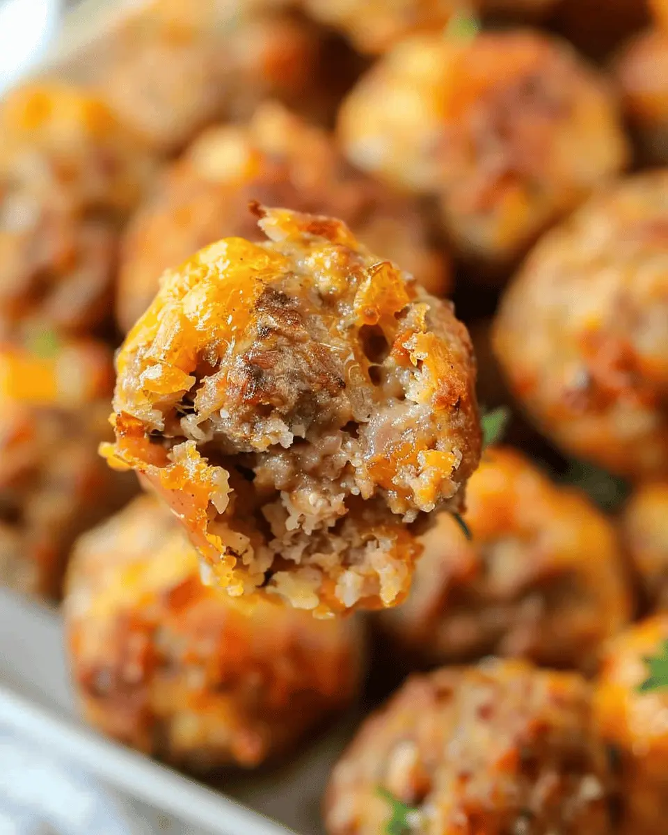 Bisquick sausage balls: Easy Turkey Bacon and Chicken Ham Treats