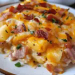 Ham & Bacon Cheesy Potatoes