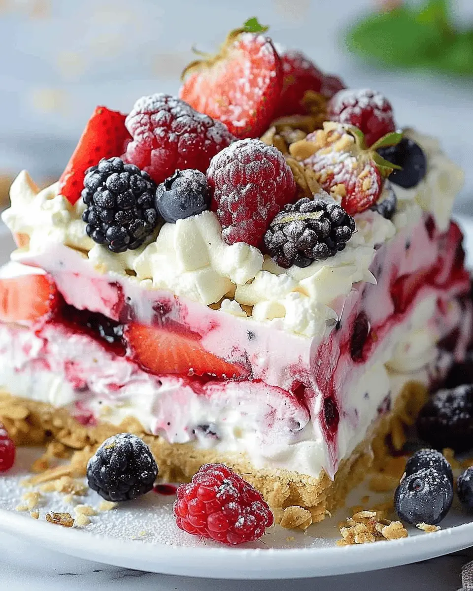 Very Berry Dessert Lasagna: An Easy Indulgence for Everyone