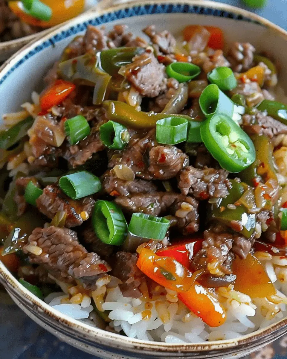Beef and Pepper Rice Bowls: Easy Weeknight Comfort Food