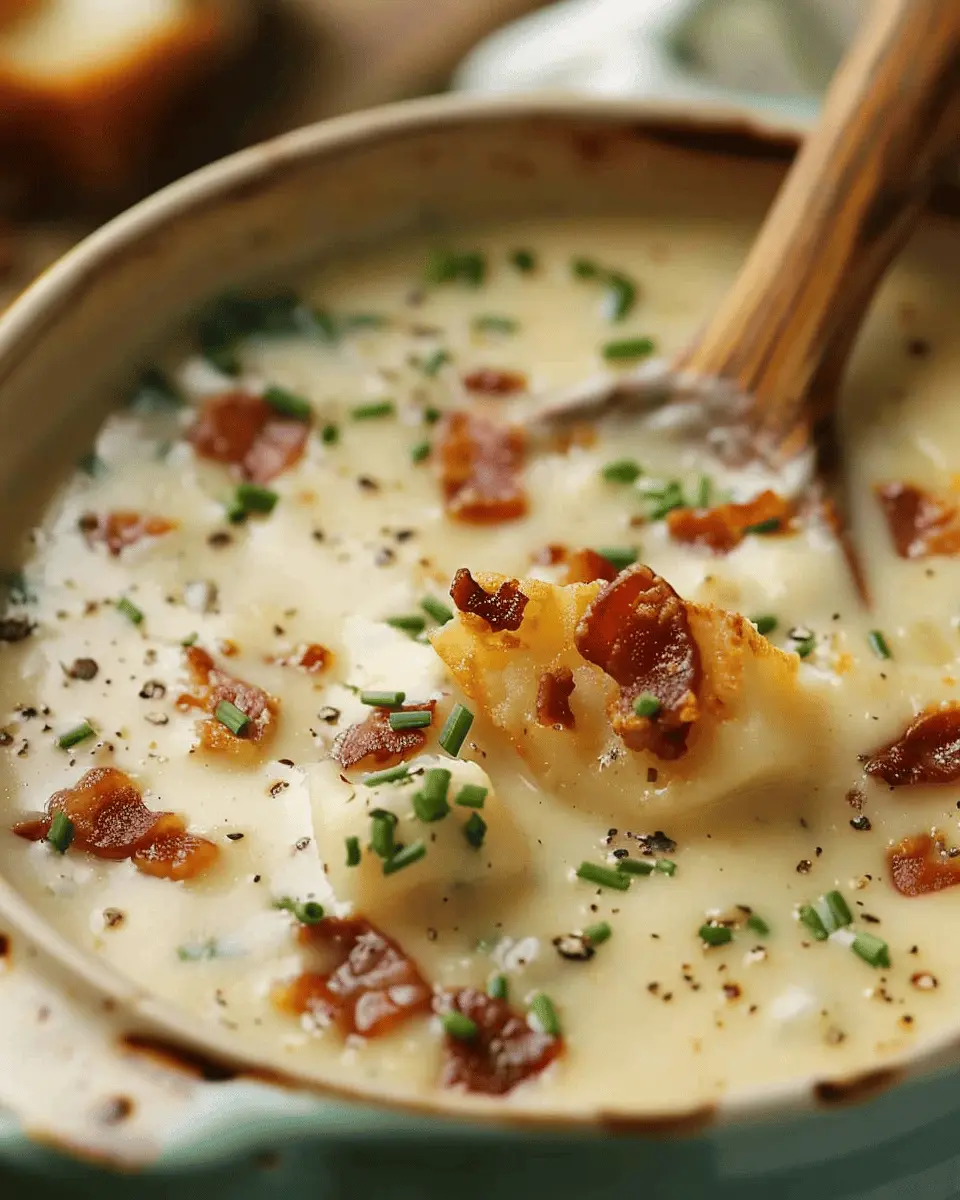 Baked Potato Soup: Creamy Comfort with Turkey Bacon and Chicken Ham