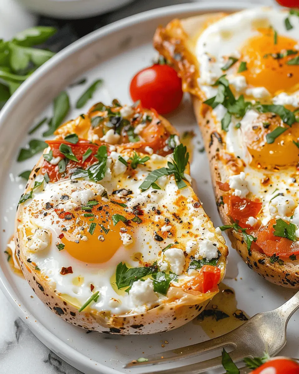 Baked Feta Eggs: Easy Recipe with Turkey Bacon and Fresh Flavor
