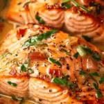 SALMON IN ROASTED PEPPER SAUCE