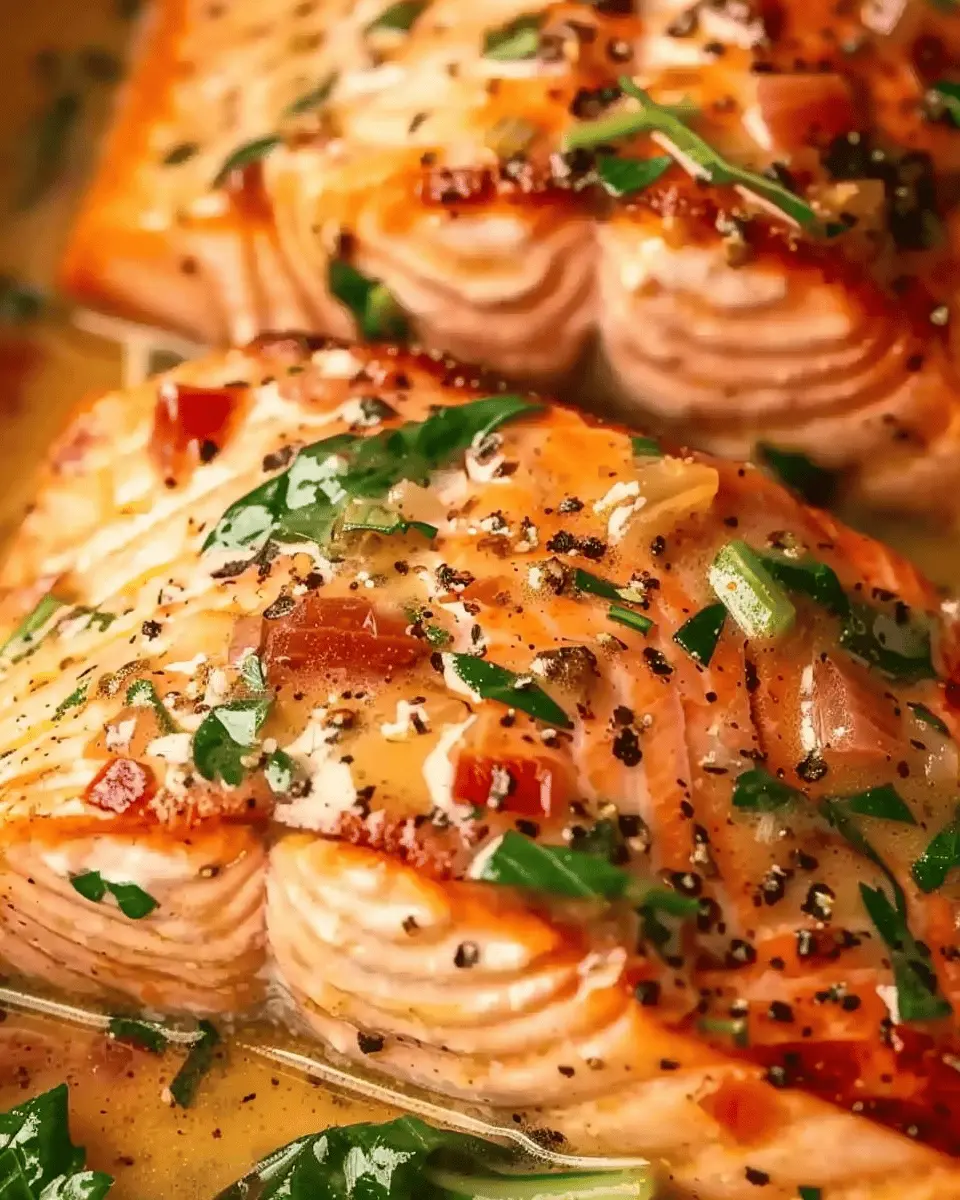 Salmon in Roasted Pepper Sauce: A Juicy Homemade Delight