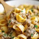 Creamy Beef and Shells