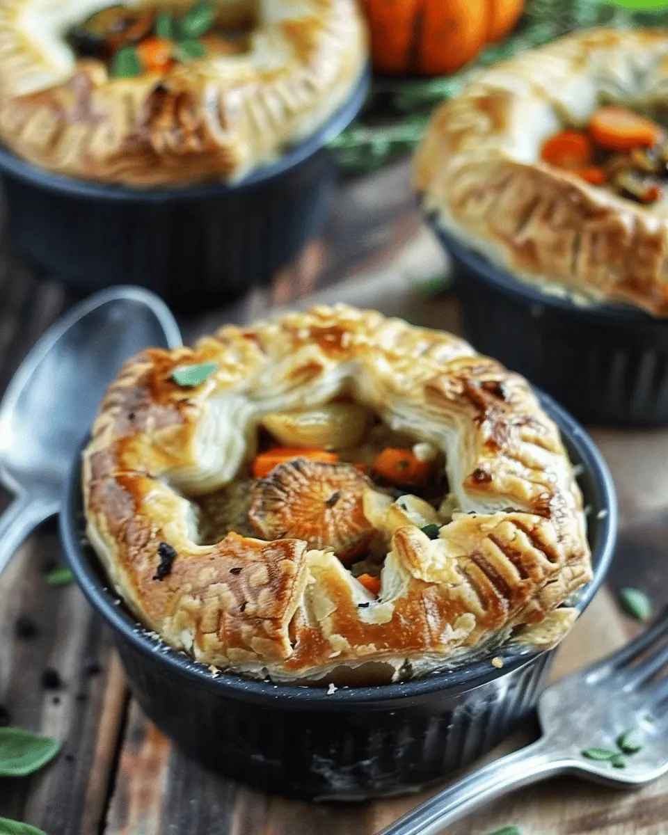 Roasted Autumn Vegetable Pot Pies: The Best Cozy Family Dinner
