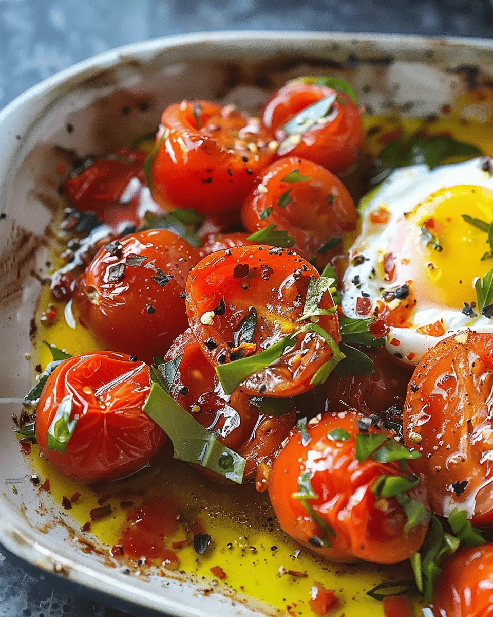 Poached Eggs with Roasted Tomatoes and Hummus: A Delicious Twist