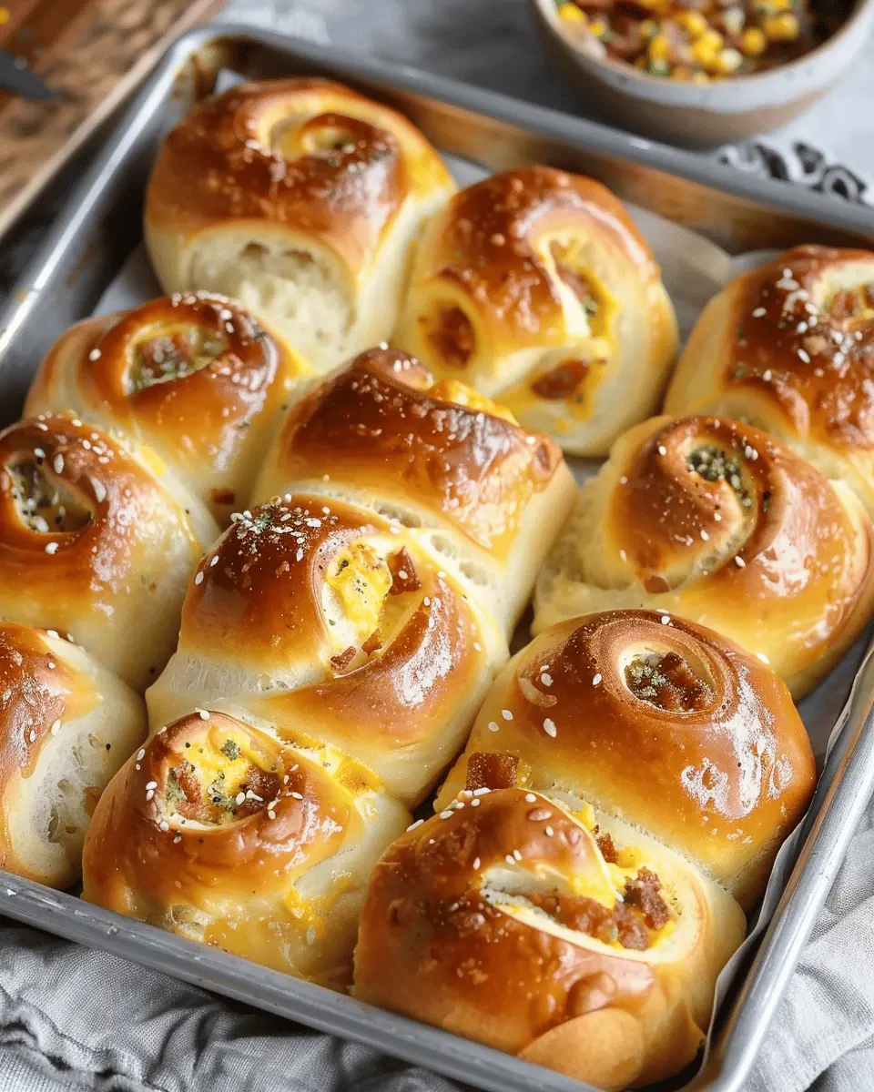 Breakfast Rolls: Easy Turkey Bacon and Cheese Delight at Home